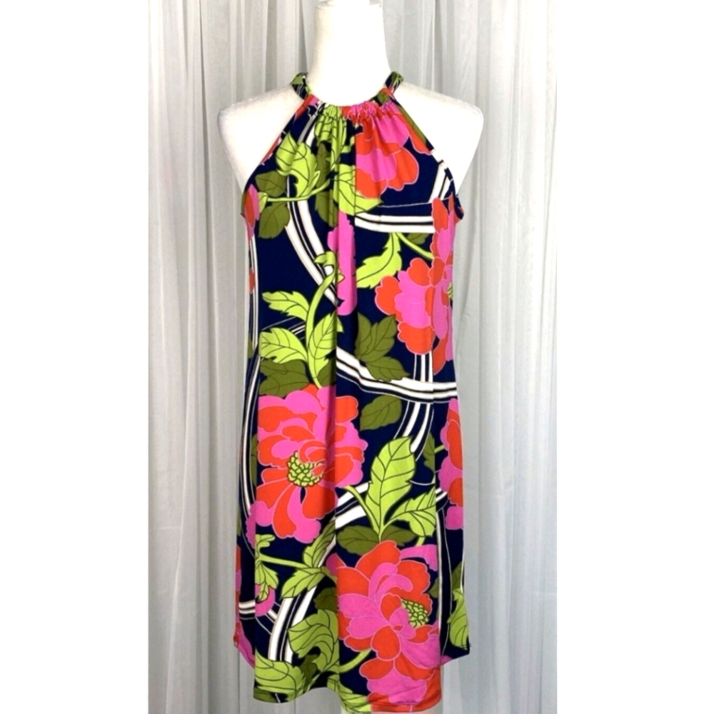 Trina Turk GORGEOUS Juju Floral Swirl Halter Mini Dress - **NWT** ($168 Retail)